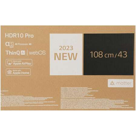 Телевизор 43" LG 43UR78006LK.ARUG (4K UHD 3840x2160, Smart TV) черный (EAC)