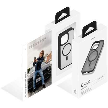 Чехол для Apple iPhone 15 Pro uBear Cloud Mag Case Magsafe черный