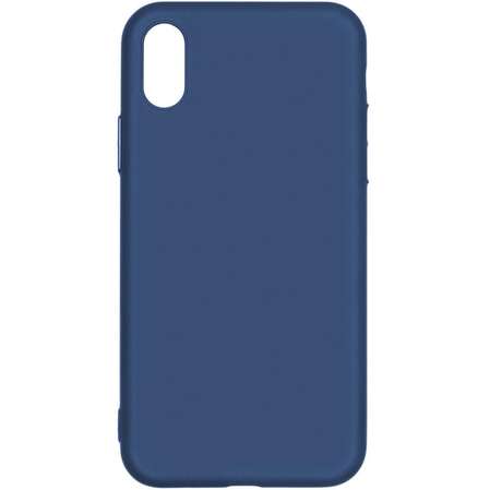 Чехол для iPhone Xr Pero софт-тач синий