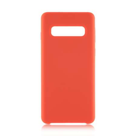Чехол для Samsung Galaxy S10 SM-G973 Brosco Softrubber красный