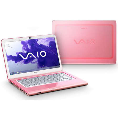 Ноутбук Sony Vaio VPC-CA4S1R/P i3-2350M/4G/640/DVD/HD 6630/WiFi/ BT/cam/14"/Win7 HP64 Pink