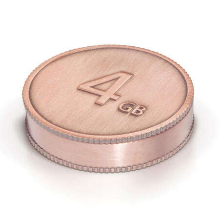 USB Flash накопитель 4GB LaCie CurrenKey Bronze