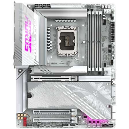 Материнская плата Gigabyte Z890 AORUS Elite X Ice Z890 Soc-1851 4xDDR5, 4xSATA3, RAID, 5хM.2, 3xPCI-E16x, 6xUSB3.2, 1xUSB3.2 Type C, DP, WiFi, 2.5Glan, ATX