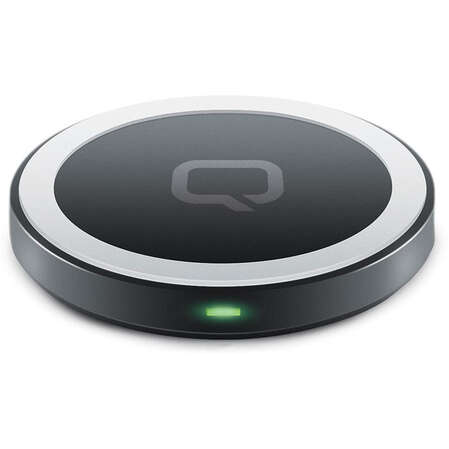 Беспроводная зарядная панель Qumo Qi Mini Table Charger, настольная, черная  