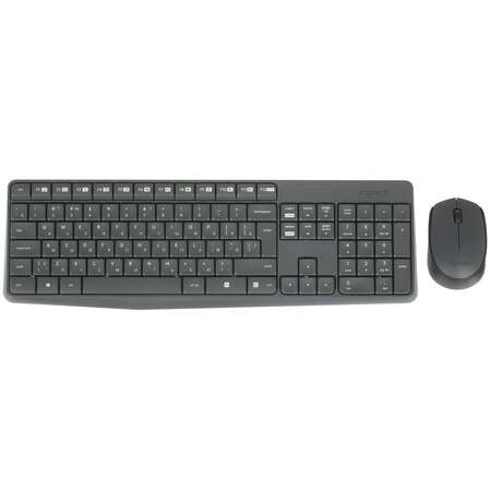 Клавиатура+мышь Logitech Wireless Combo MK235 Black