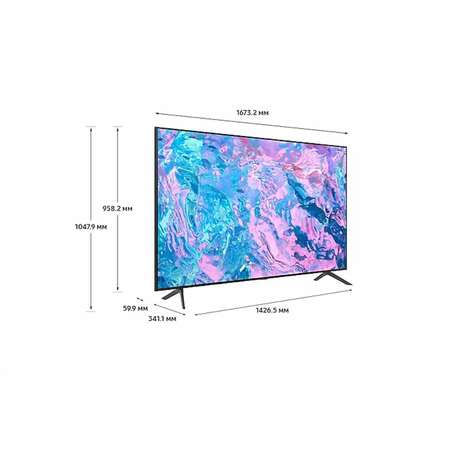 Телевизор 75" Samsung UE75CU7100UXRU (4K UHD 3840x2160, Smart TV) черный (EAC)