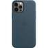 Чехол для Apple iPhone 12\12 Pro Leather Case with MagSafe Baltic Blue