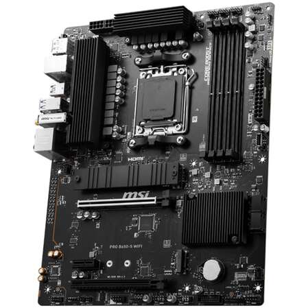Материнская плата MSI Pro B650-S WiFi Socket-AM5 AMD B650 4xDDR5, 4xSATA3, RAID, 2xM.2, 2xPCI-E16x, 7xUSB3.2, 1xUSB3.2 Type C, DP, HDMI, WiFi, 2.5Glan, ATX Ret