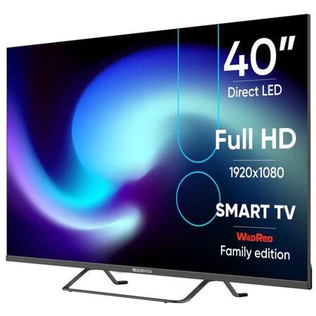 Телевизор 40" Topdevice TDTV40BS04F_ML (FullHD 1920x1080, Smart TV) серый