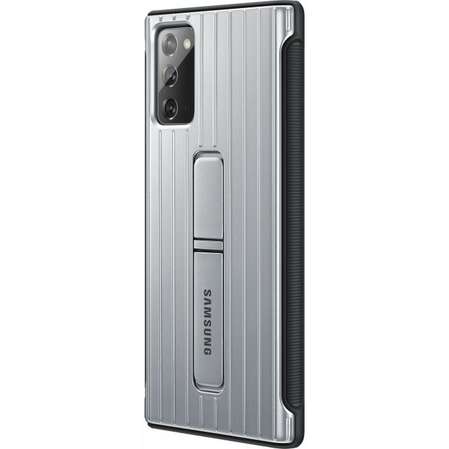 Чехол для Samsung Galaxy Galaxy Note 20 Protective Standing Cover серебристый