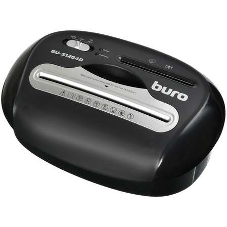 Уничтожитель бумаг Buro Office BU-S1204D (секр.P-4)/фрагменты/12лист./21лтр./пл.карты/CD