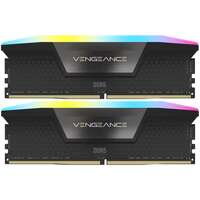 Модуль памяти DIMM 128Gb 2х64Gb DDR5 PC51200 6400MHz Corsair Vengeance RGB Black (CMH128GX5M2B6400C42)