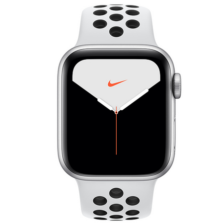 Умные часы Apple Watch Nike Series 5 GPS 40mm Silver Aluminium Case with Pure Platinum/Black Nike Sport Band MX3R2RU/A