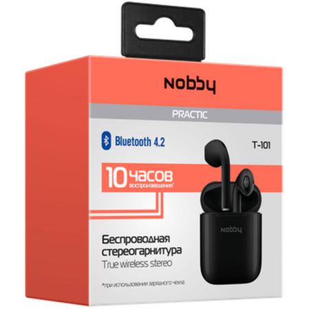 Bluetooth гарнитура Nobby Practic T-101 Black