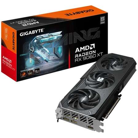 Видеокарта Gigabyte 16384Mb Radeon RX 9060 XT Gaming OC 16Gb (GV-R9060XTGAMING OC-16GD) 2xDP, 1xHDMI, Ret