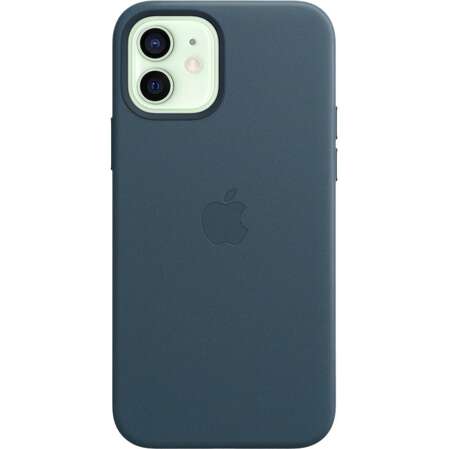 Чехол для Apple iPhone 12\12 Pro Leather Case with MagSafe Baltic Blue