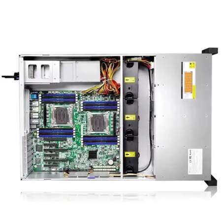 Корпус Gooxi RMC4124-670-HSE-D 4U 24bay chassis ,Expander backplane rear 2*2.5"SAS/SATA 1300W 1+1 EU power cables rail kit