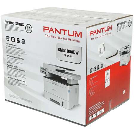 МФУ Pantum BM5100ADW ч/б А4 40ppm с автоподатчиком, LAN, WiFi