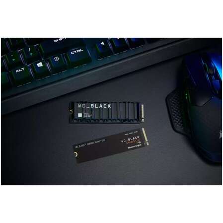 Внутренний SSD-накопитель 8000Gb Western Digital Black SN850X with Heat Spreader (WDS800T2XHE) M.2 2280 PCIe NVMe 4.0 x4