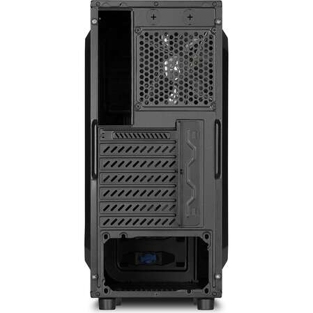 Корпус ATX Miditower Sharkoon VS4-W Blue Led Black