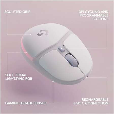 Мышь беспроводная Logitech G705 Wireless White 