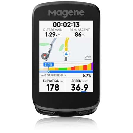 Magene Велокомпьютер GPS C606 V2 тип BI, черный