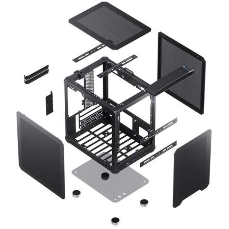 Корпус MicroATX Minitower JONSBO C6 Handle Black