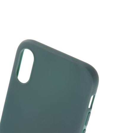 Чехол для Apple iPhone Xs Brosco Colourful, накладка, зеленый