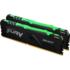 Модуль памяти DIMM 16Gb 2х8Gb DDR4 PC21300 2666MHz Kingston Fury Beast RGB Black (KF426C16BBAK2/16)