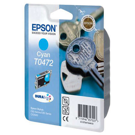 Картридж EPSON T0472 Cyan для Stylus C63/C65 C13T04724A10
