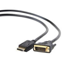 Кабель DisplayPort M - DVI 1.8м Cablexpert CC-DPM-DVIM-6 черный, экран