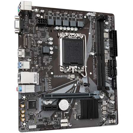 Материнская плата Gigabyte H610M H V2 H610 Socket-1700 2xDDR5, 4xSATA3, 1xM.2, 1xPCI-E16x, 2xUSB3.2, D-Sub, HDMI, Glan, mATX