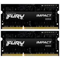 Модуль памяти SO-DIMM DDR4 64Gb (2x32Gb) PC25600 3200Mhz Kingston Fury Impact (KF432S20IBK2/64)