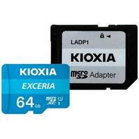 Карта памяти Micro SecureDigital 64Gb Kioxia Exceria G2 SDXC class 10 (LMEX1L064GG2) + SD адаптер