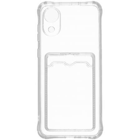 Чехол для Samsung Galaxy A03 Core Zibelino Silicone Card Holder прозрачный