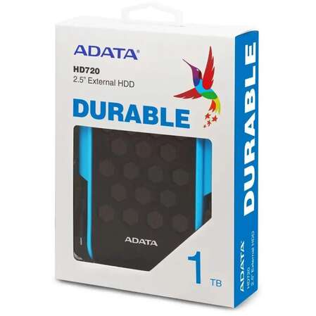 Внешний жесткий диск 2.5" 1Tb A-Data ( AHD720-1TU31-CBL ) USB 3.1 HD720 Синий