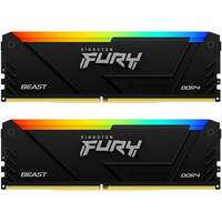 Модуль памяти DIMM 64Gb 2х32Gb DDR4 PC28800 3600MHz Kingston Fury Beast RGB Black (KF436C18BB2AK2/64)