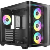 Корпус ATX Miditower Ocypus Iota C70 BK Curve ARGB Digital Black