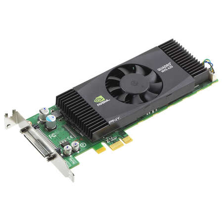 Видеокарта PNY nVidia Quadro NVS 420 (VCQ420NVSX16DVI-PB) 512Mb 2xDP, DVI PCIEx16 Ret