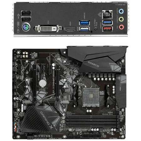 Материнская плата Gigabyte B550 Gaming X V2 B550 Socket AM4 4xDDR4, 4xSATA3, RAID, 2xM.2, 2xPCI-E16x, 4xUSB3.2, DVI-D, HDMI, Glan, ATX