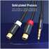 Переходник-разветвитель Jack 3.5 mm M/2RCA F Vention VAB-R02-B030 гибкий
