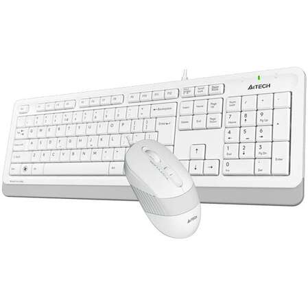 Клавиатура+мышь A4Tech Fstyler F1010 White/Grey
