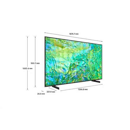 Телевизор 75" Samsung UE75CU8000UXRU (4K UHD 3840x2160, Smart TV) черный (EAC)