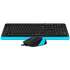 Клавиатура+мышь A4Tech Fstyler F1010 Black/Blue