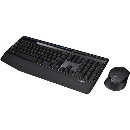 Клавиатура+мышь Logitech Wireless MK345 Black