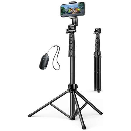 Монопод для селфи Ugreen LP680 (15609) Bluetooth Tripod Stand, черный