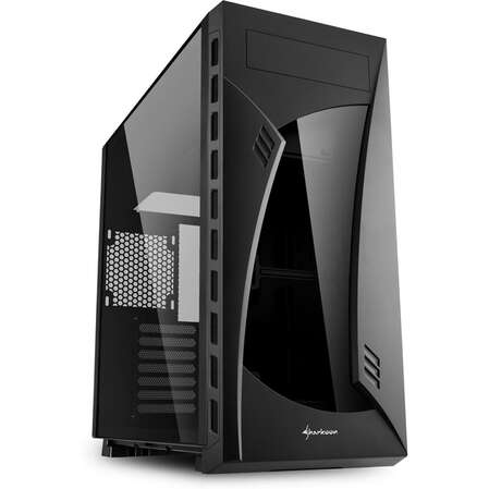 Корпус ATX Miditower Sharkoon NIGHT SHARK lite Tempered Glass Black