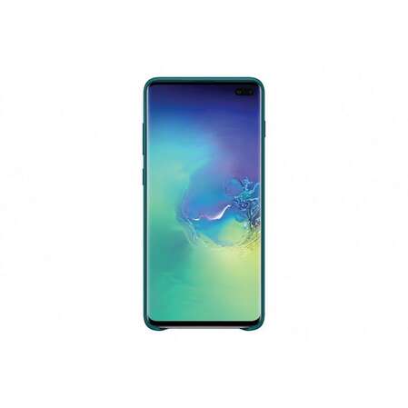 Чехол для Samsung Galaxy S10+ SM-G975 Leather Cover зелёный