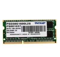 Модуль памяти SO-DIMM DDR3L 8Gb PC12800 1600Mhz PATRIOT (PSD38G1600L2S)