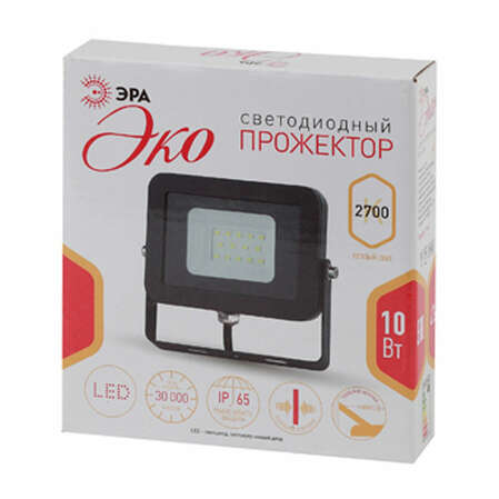 Светодиодный прожектор ЭРА Eco Slim LPR-10-2700K-M SMD Б0027784